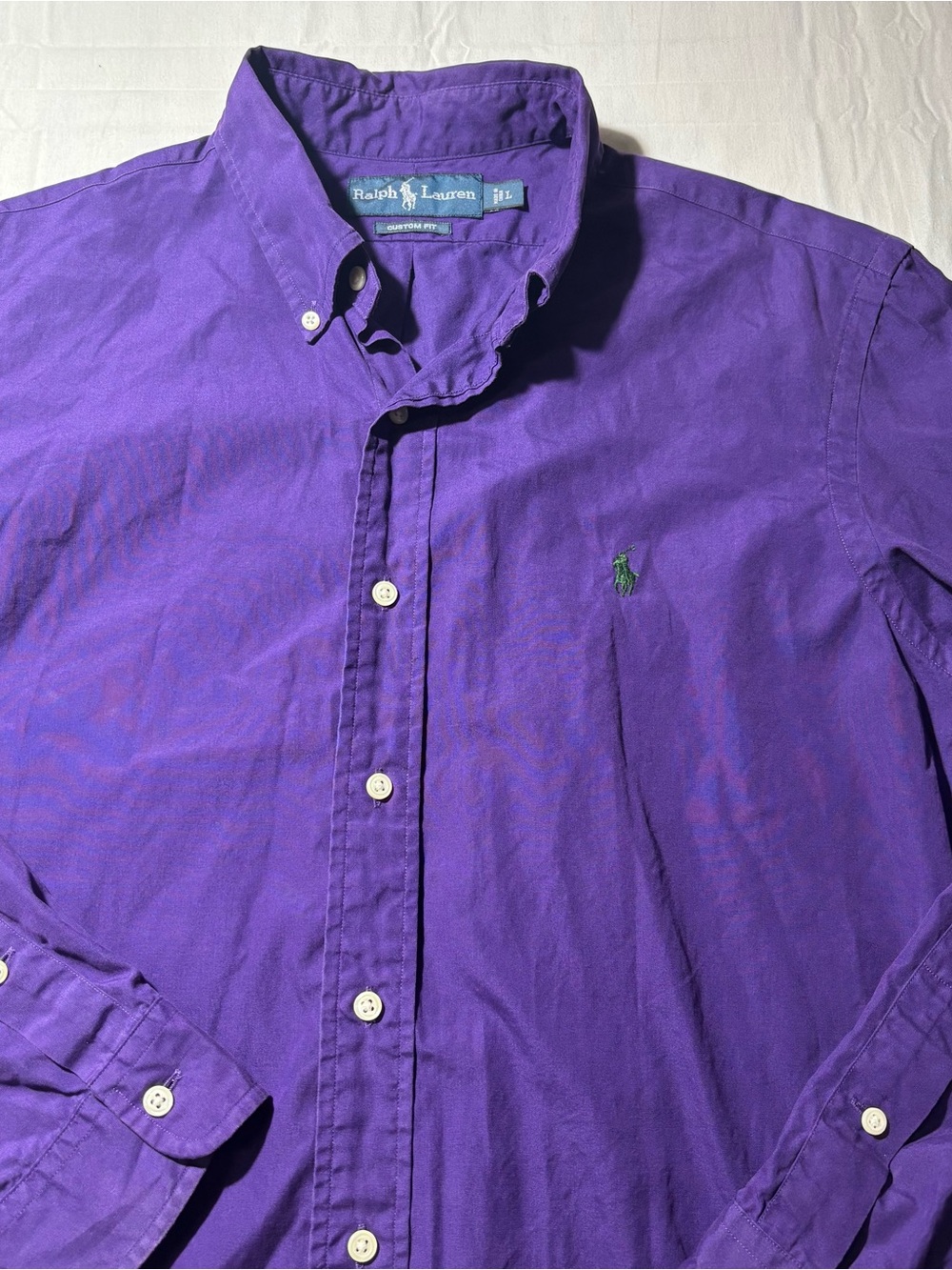 Ralph Lauren Purple Long-Sleeve Button-Down Shirt